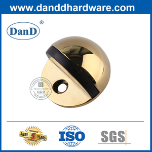 Edelstahl polierter Messing-Edelstahl-Halbmond-Gold-Tür-Stopper-DDDS001