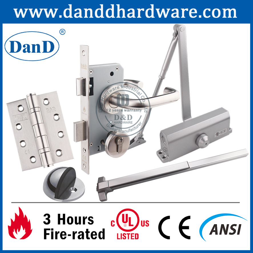 CE Euro-Stil Edelstahl 304 Butt Firefroof Metall Türanhänger -DDS001-CE -4x3x3