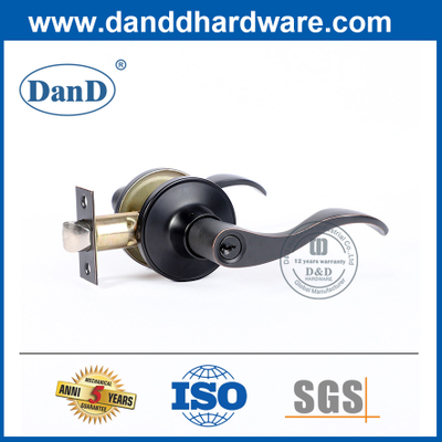 Schwarzer Zinklegierungseintragshebel-Lockset für externe Tür-DDLK086