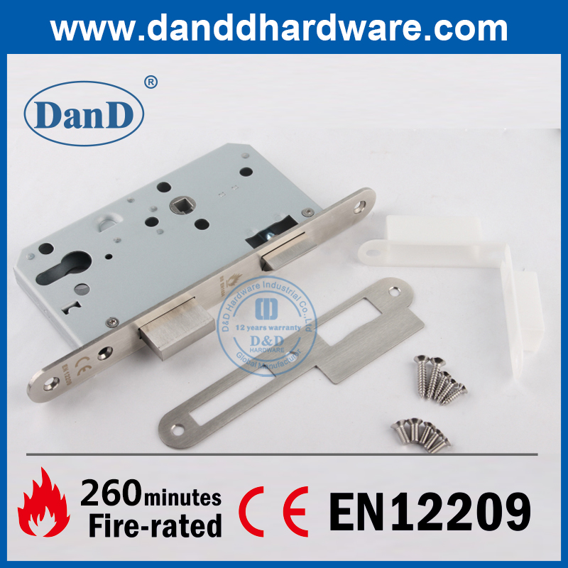 CE-MARK SS304 FEUERNRATED RUNDE SHORT SHORTIPE Fronttür Lock-DDML009