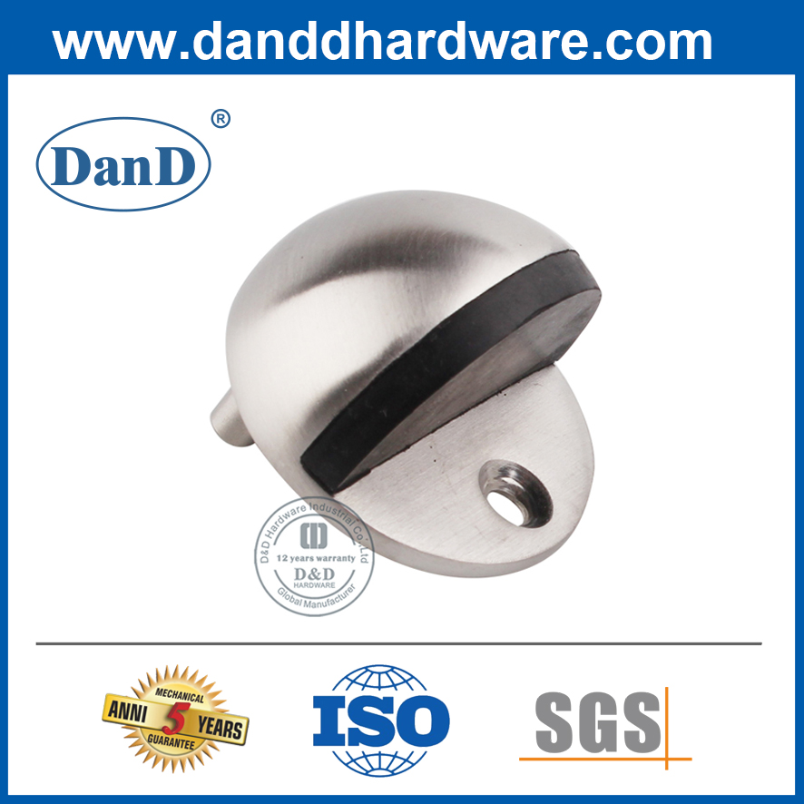 Edelstahl-Hemisphäre Türstopper für hölzerne Tür-DDDS001