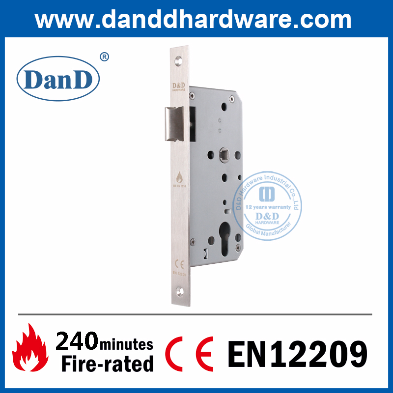 CE EN12209 SS304 Mortice Fire Nennlatch-Lock-DDML011