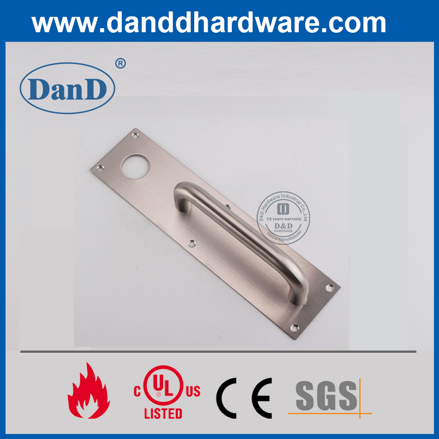 SS304 Nachtlatchplatte Arbeit mit Zylinder für Notausgang Tür-DDPD011