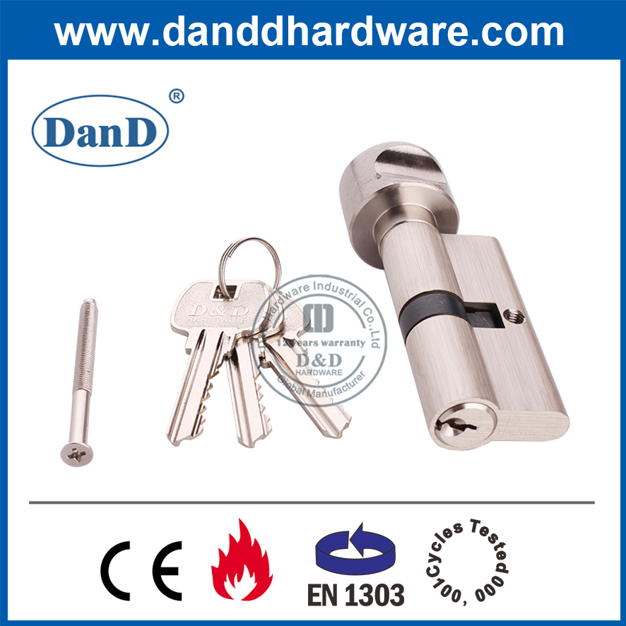 CE-Zertifizierung Messing High Security Key und drehen Sie den Zylinder-DDLC001