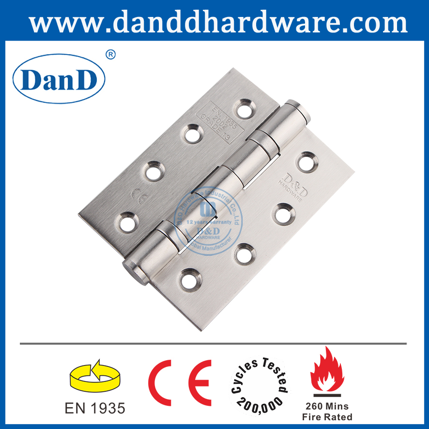 CE SUS201 Fire Nennkugellager Türscharnier für Holztür-DDS001-CE-4x3x3