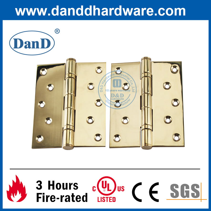 Ul ce Edelstahl poliert Messing architektonische Hardware für Feuer Nenntür-DDDH004